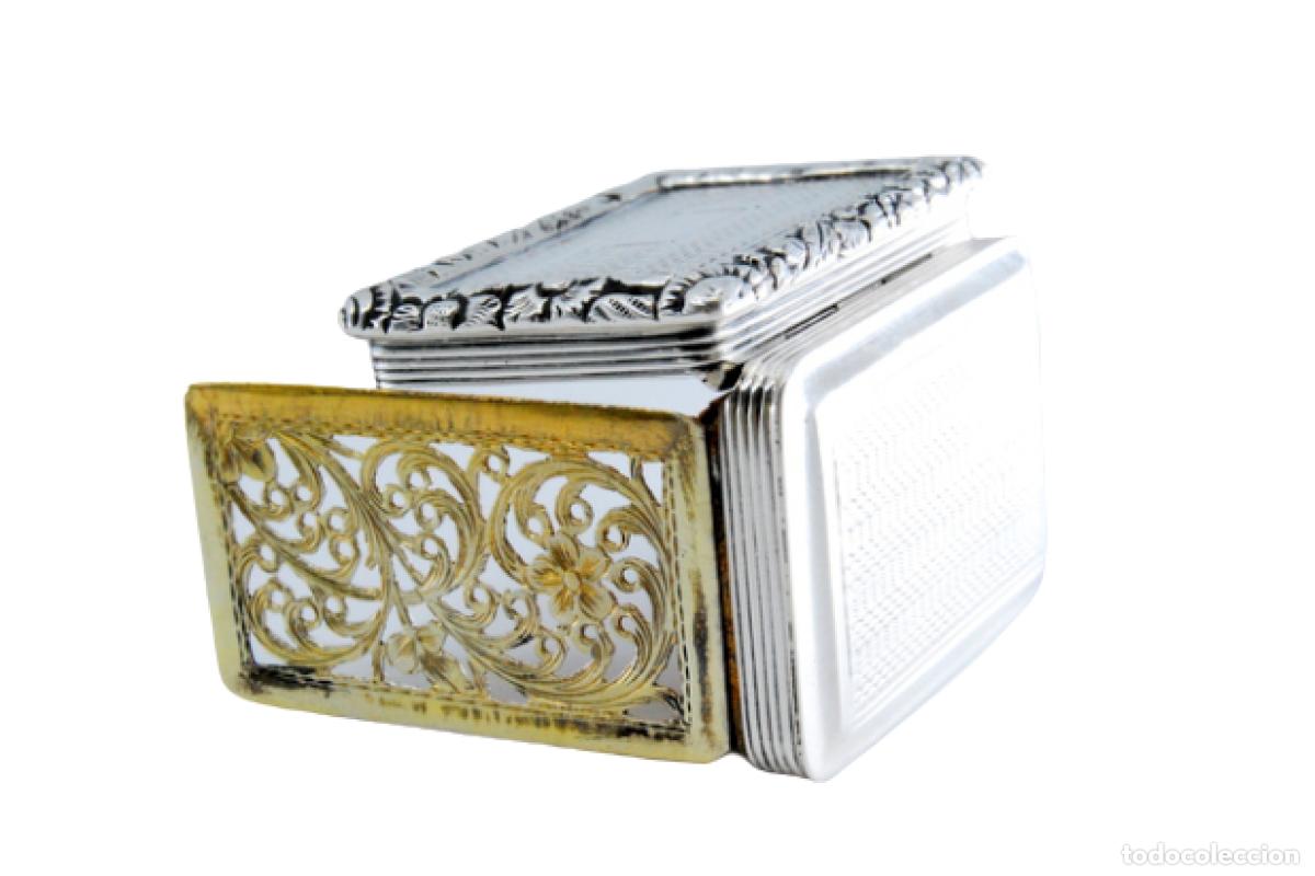 Schmuck: Caja de vinagreta de oro y plata, del reinado de Jorge IV.