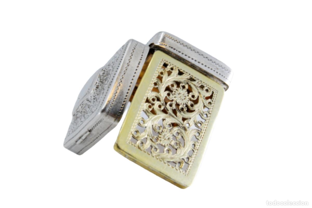 Schmuck: Caja de vinagreta de oro y plata, del reinado de Jorge IV.