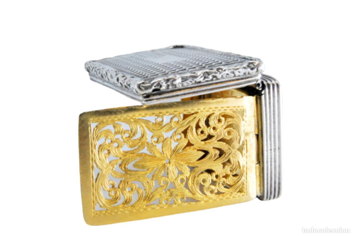 Schmuck: Caja de vinagreta de oro y plata del reinado de Guillermo IV.