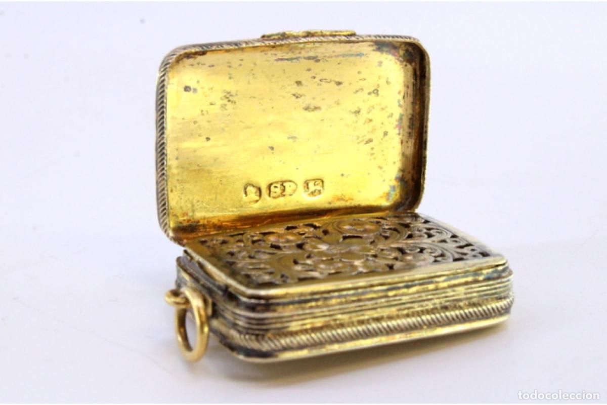 Joyeria: Caja de vinagreta de plata, de la &eacute;poca de Jorge III. - Foto 6