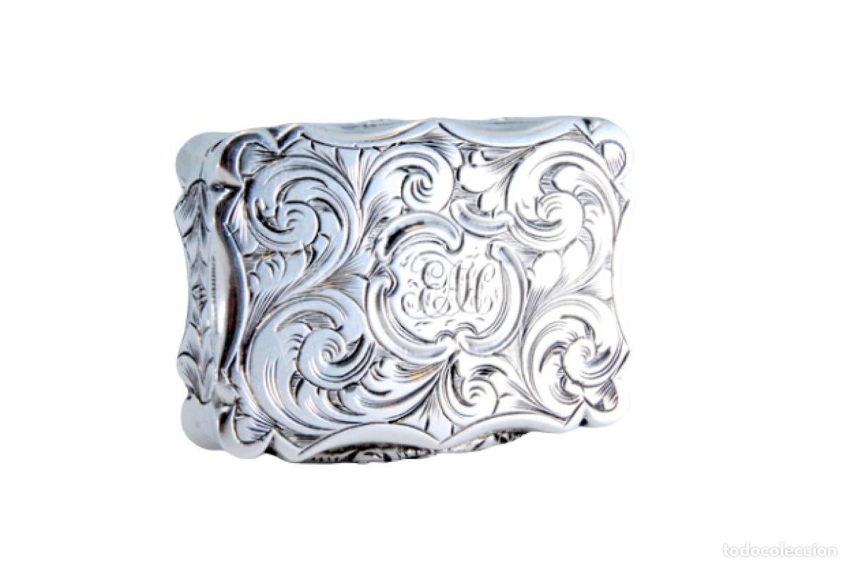 Schmuck: Caja de vinagreta de oro y plata de la &eacute;poca victoriana.