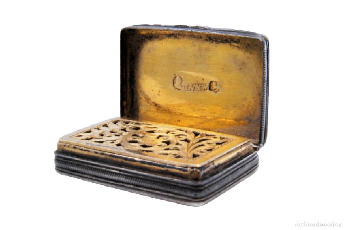 Schmuck: Caja de vinagreta de plata del reinado de Jorge IV.