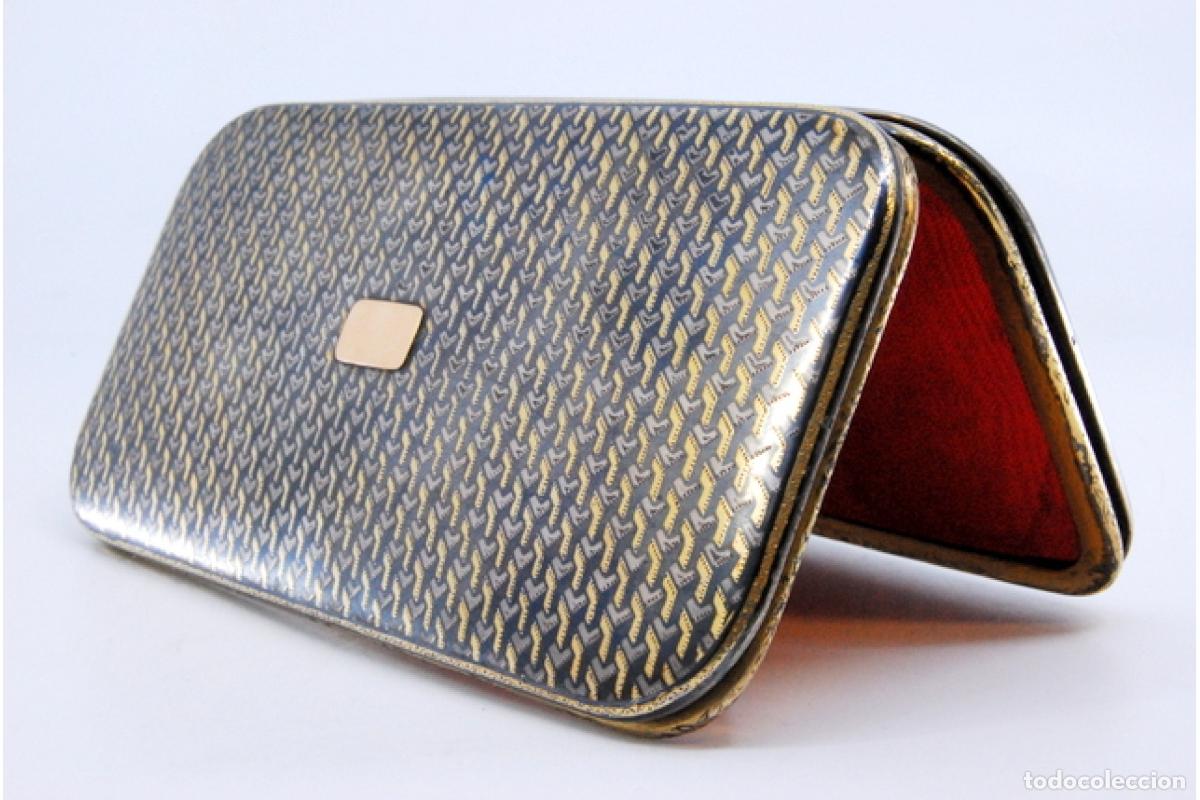 Joyeria: Caja de puros en oro de 18 quilates y plata. - Foto 4
