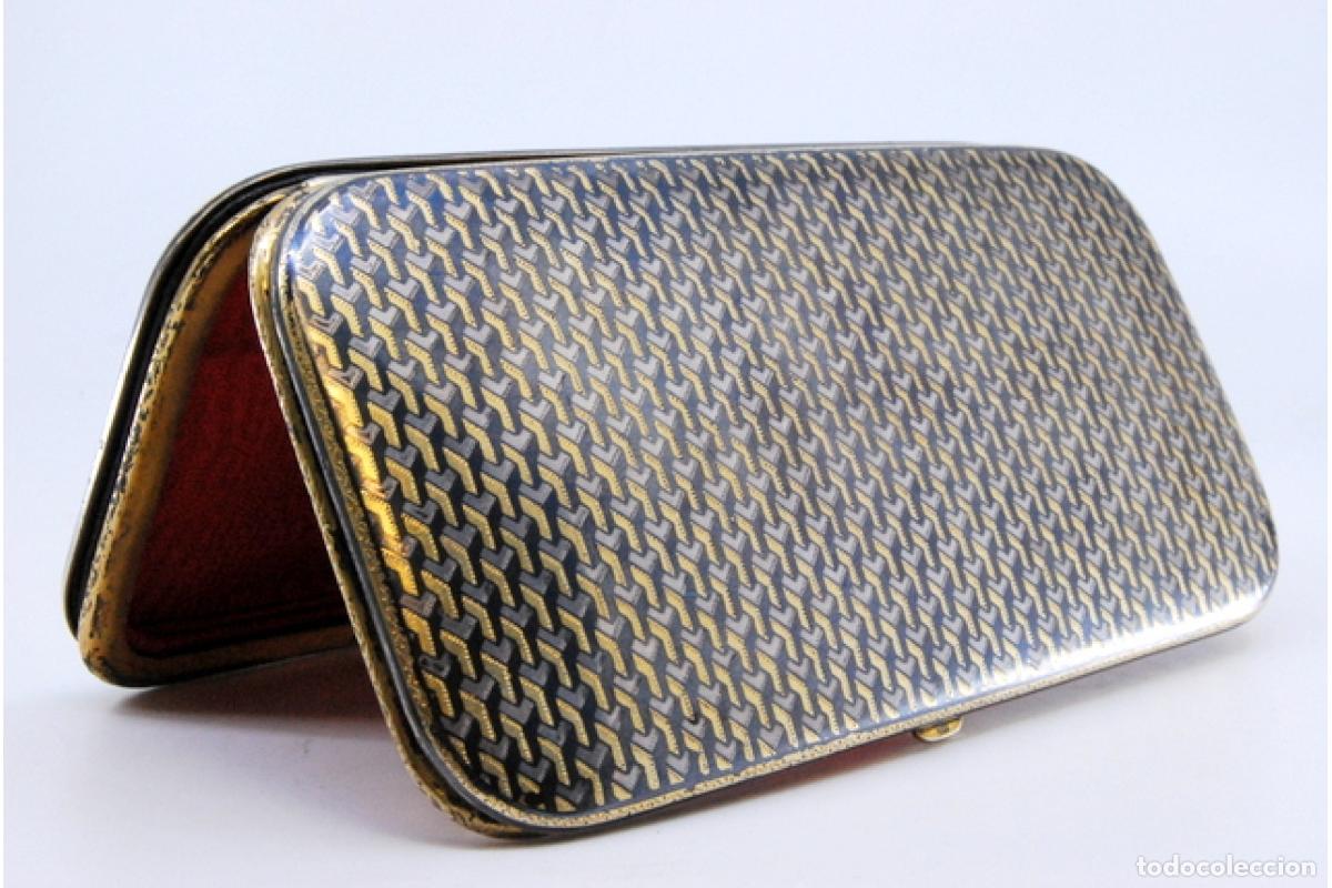 Joyeria: Caja de puros en oro de 18 quilates y plata. - Foto 6