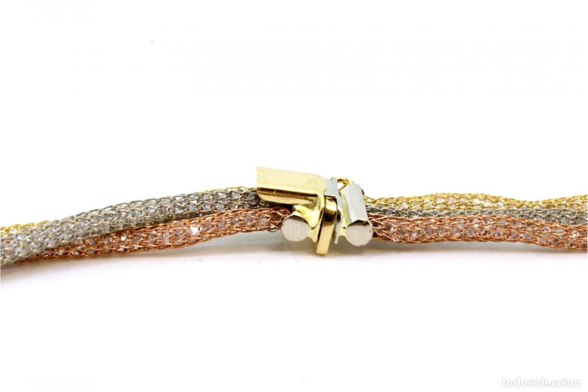 Joyeria: Collar de oro tricolor de 19,2 quilates - Foto 4