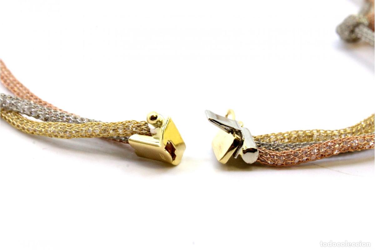 Joyeria: Collar de oro tricolor de 19,2 quilates - Foto 6