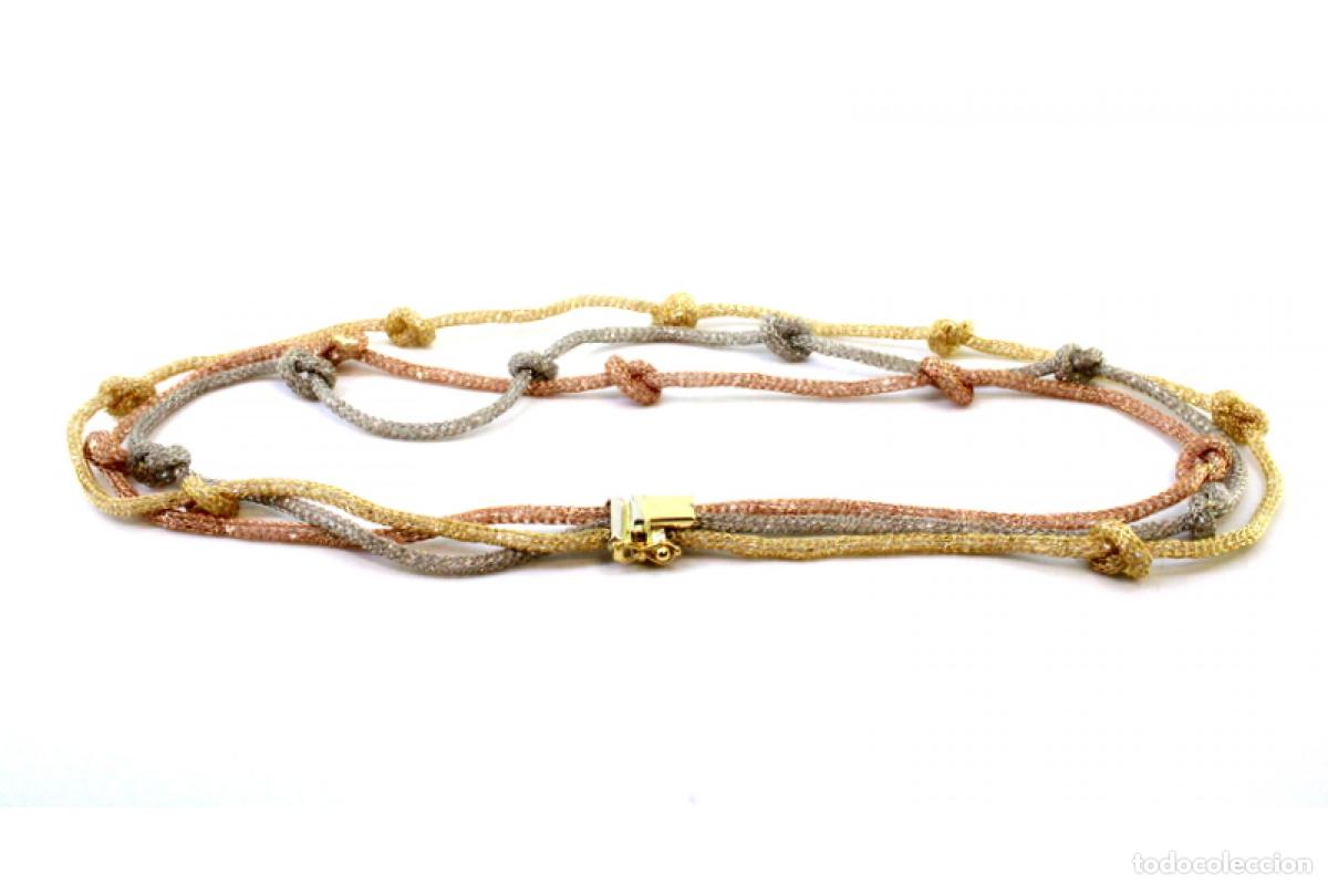 Joyeria: Collar de oro tricolor de 19,2 quilates - Foto 7