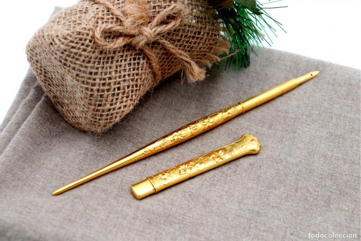 Schmuck: Conjunto de estuche para bol&iacute;grafo y portaminas en oro de 19,2K.