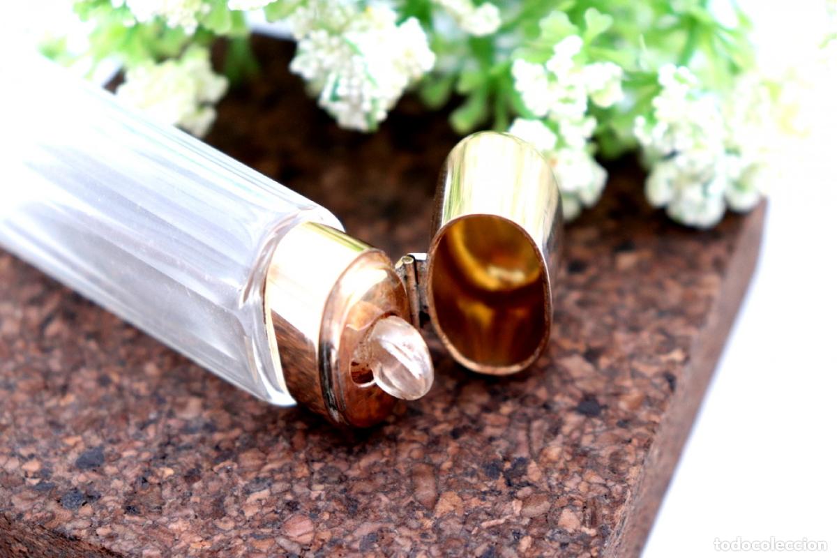Joyeria: Frasco de perfume, fabricado en cristal y oro de 15K. - Foto 4