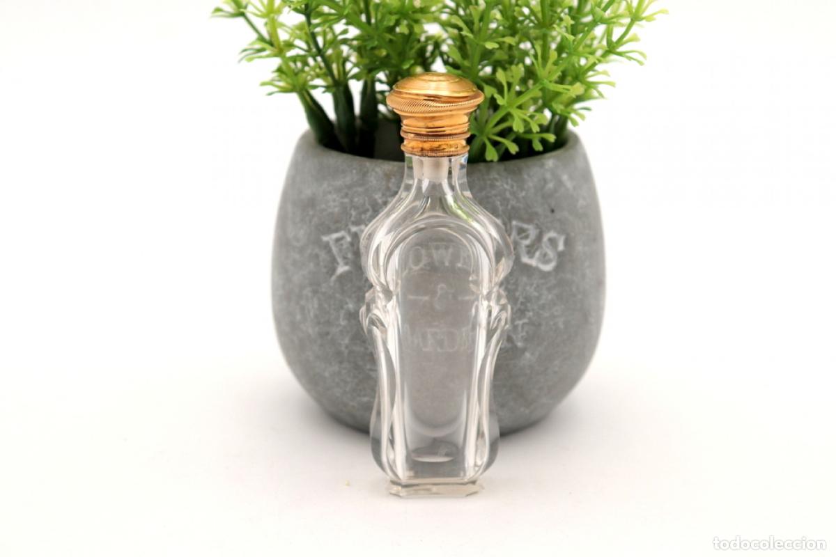 Joyeria: Frasco de perfume, fabricado en cristal y oro de 15K. - Foto 3