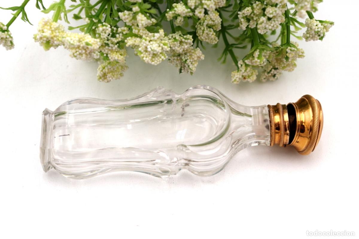 Joyeria: Frasco de perfume, fabricado en cristal y oro de 15K. - Foto 4
