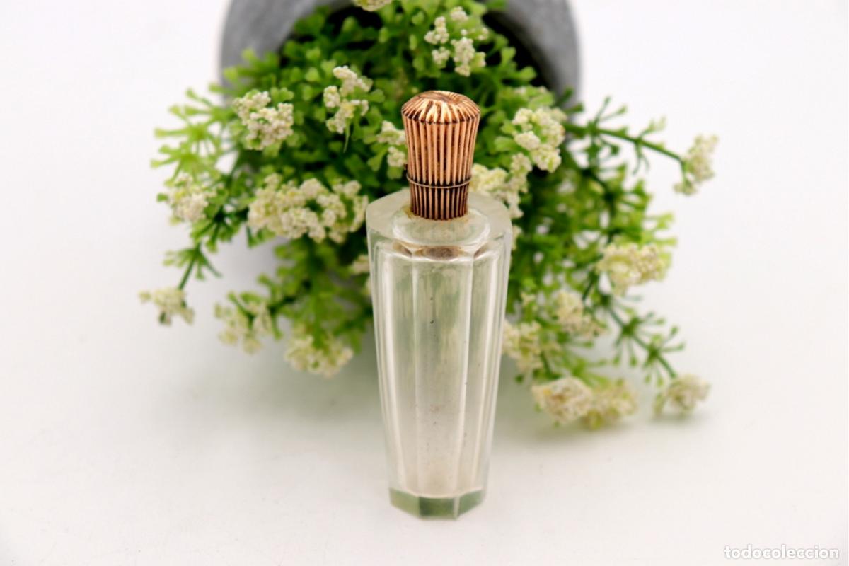 Joyeria: Frasco de perfume, fabricado en cristal y oro de 15K. - Foto 5