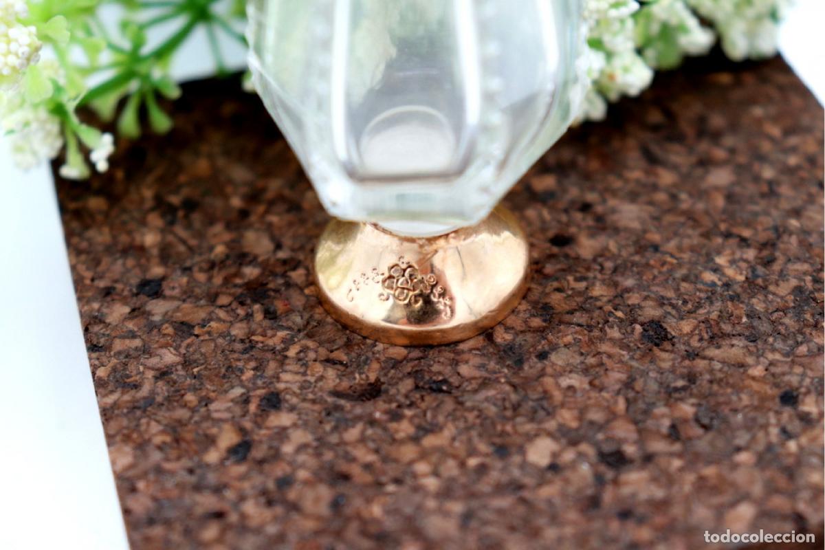 Joyeria: Frasco de perfume, fabricado en cristal y oro de 15K. - Foto 4