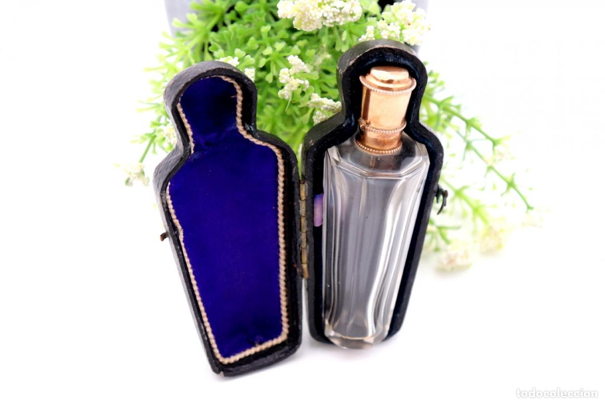 Joyeria: Frasco de perfume, fabricado en cristal y oro de 15K. - Foto 3