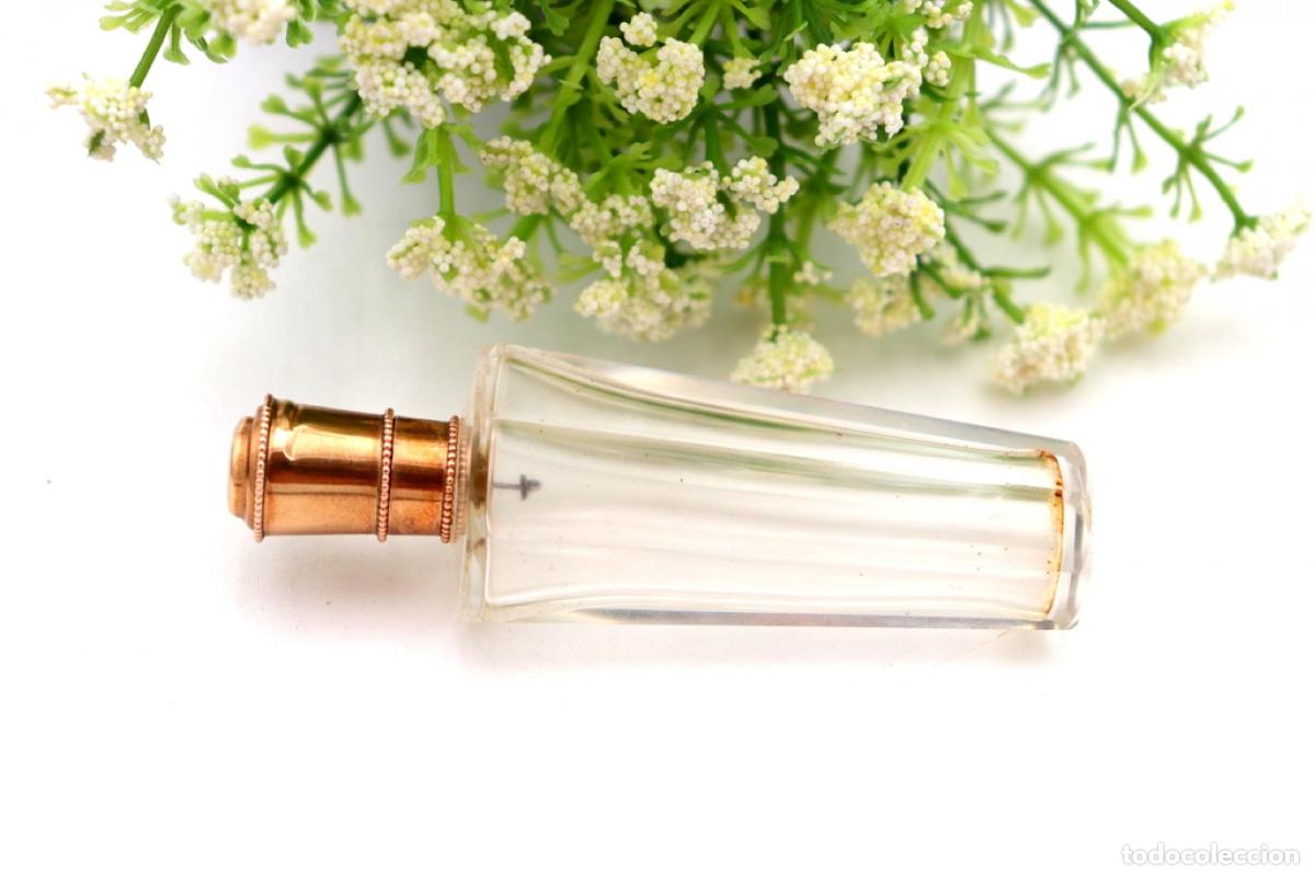 Joyeria: Frasco de perfume, fabricado en cristal y oro de 15K. - Foto 4