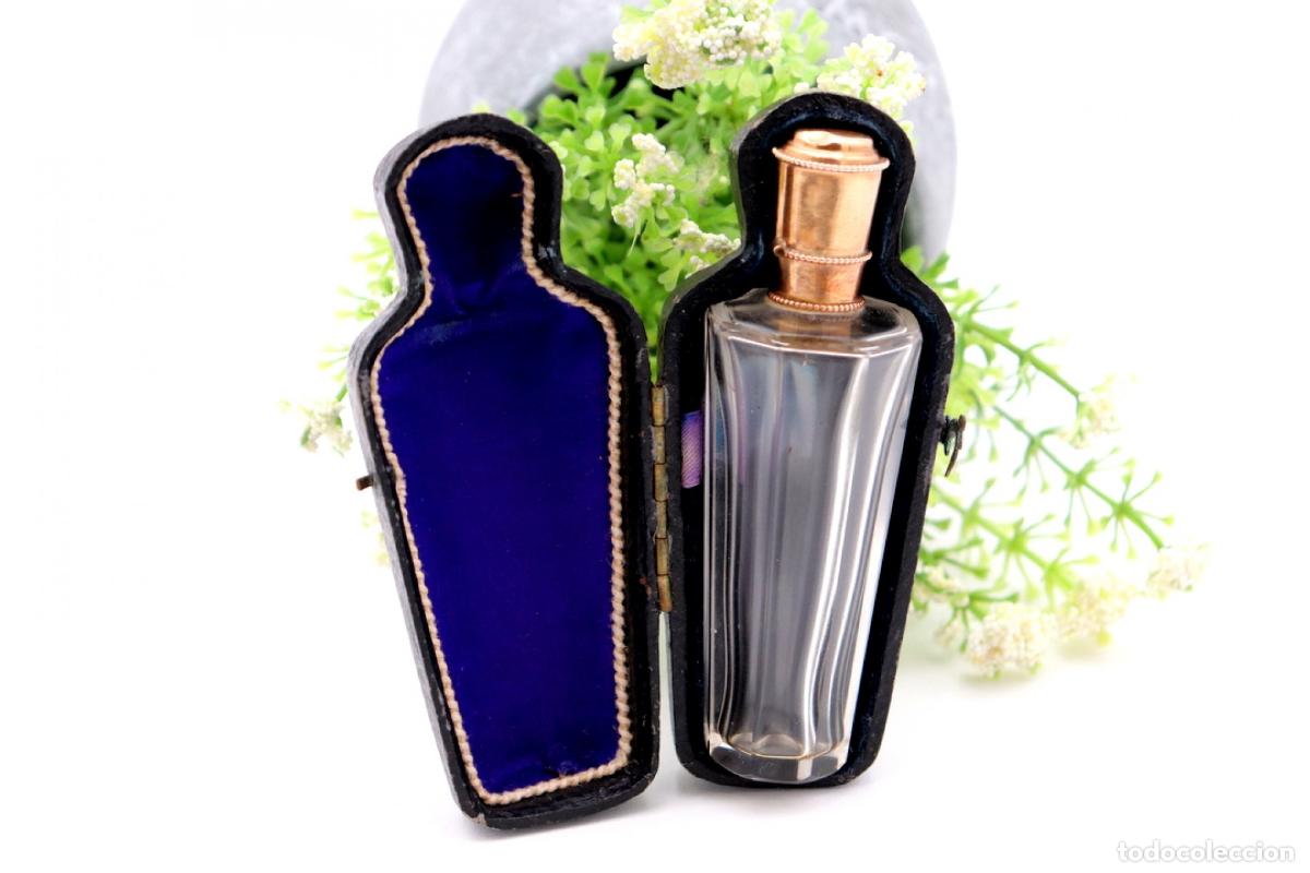 Joyeria: Frasco de perfume, fabricado en cristal y oro de 15K. - Foto 5