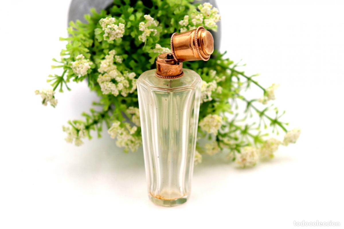 Joyeria: Frasco de perfume, fabricado en cristal y oro de 15K. - Foto 1