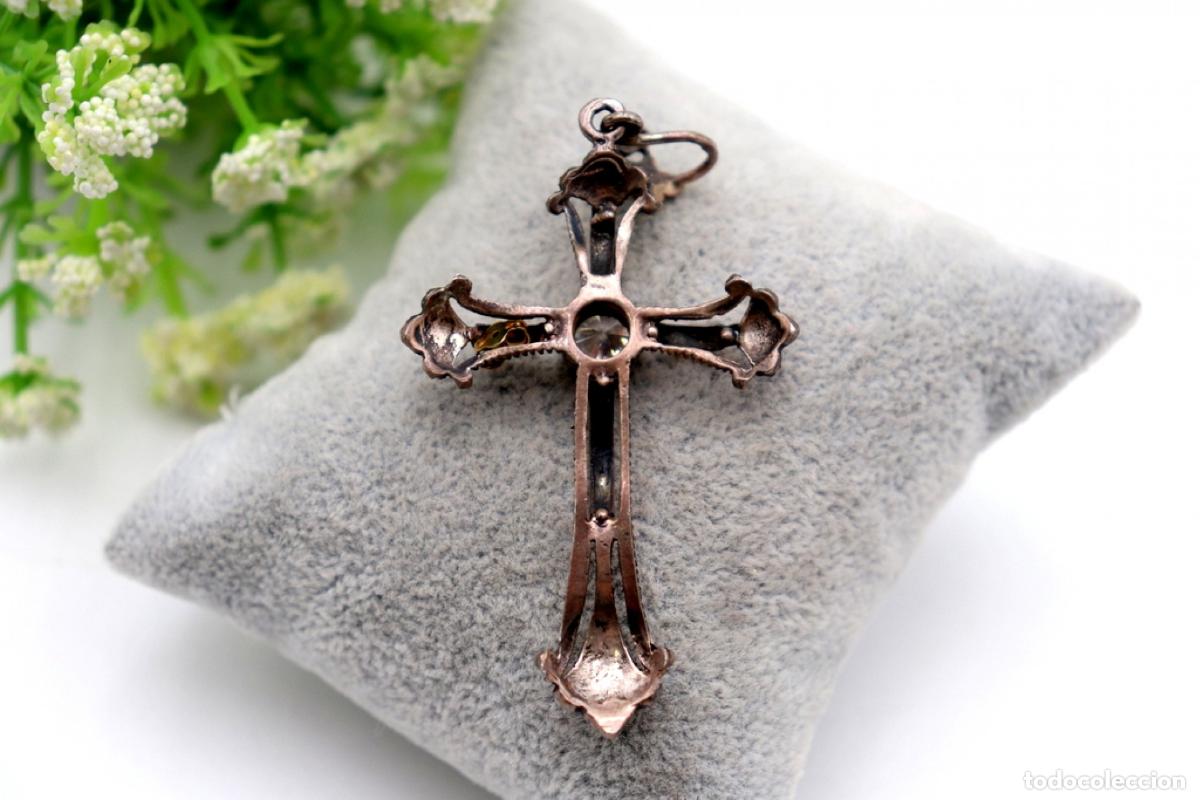 Joyeria: Colgante de cruz de oro y plata - Foto 5