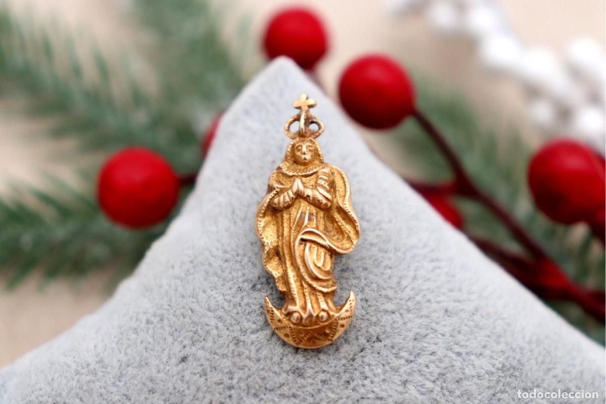 Joaillerie: Colgante de Oro 19,2K - Nuestra Se&ntilde;ora de la Inmaculada Concepci&oacute;n
