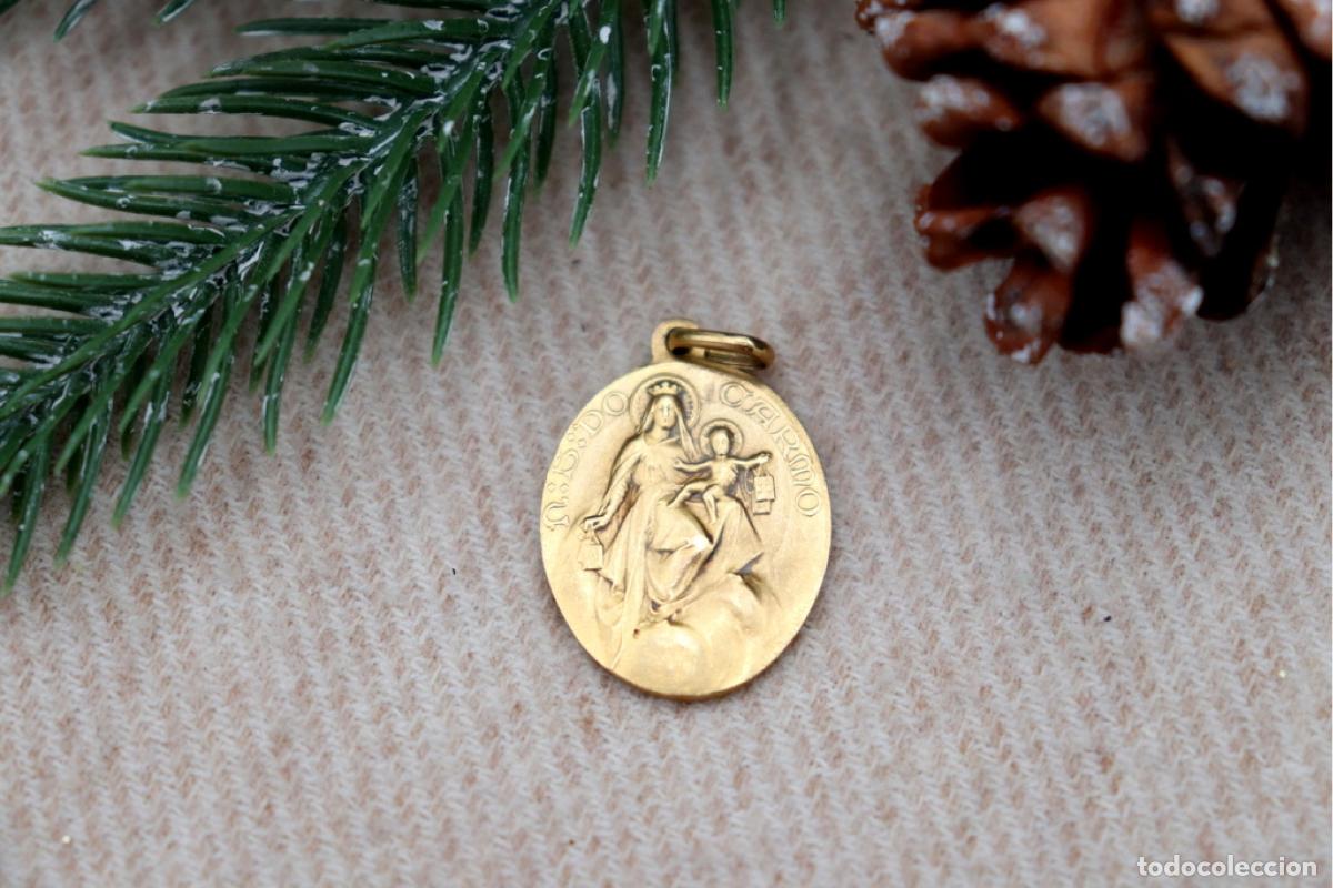 Joaillerie: Colgante de Oro 19,2K - Nuestra Se&ntilde;ora del Carmen y Sagrado Coraz&oacute;n de Jes&uacute;s