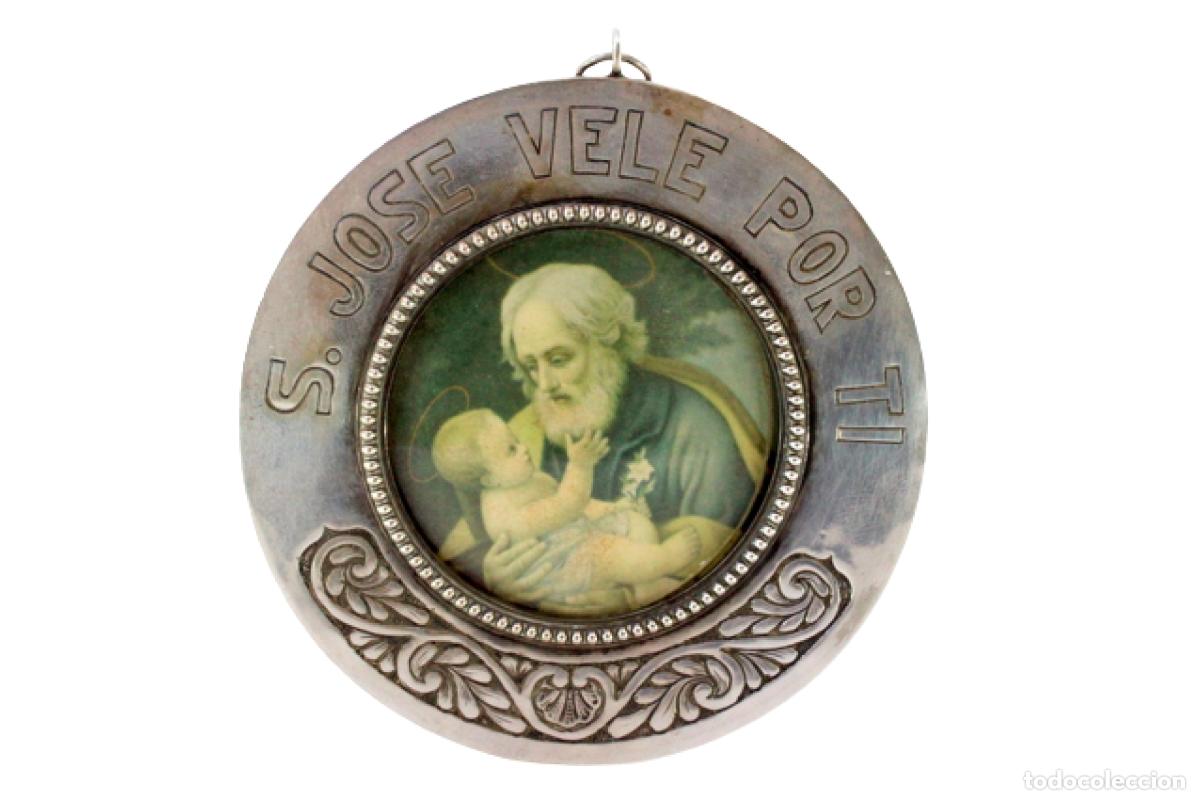 Jewelry: Colgante de plata - San Jos&eacute; con el Ni&ntilde;o Jes&uacute;s
