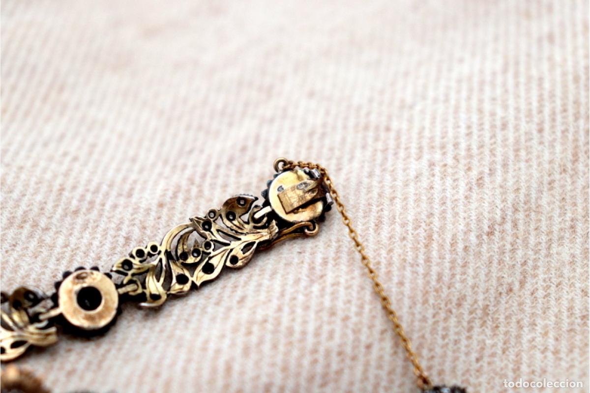 Joyeria: Pulsera de oro y plata de 14K con diamantes. - Foto 2