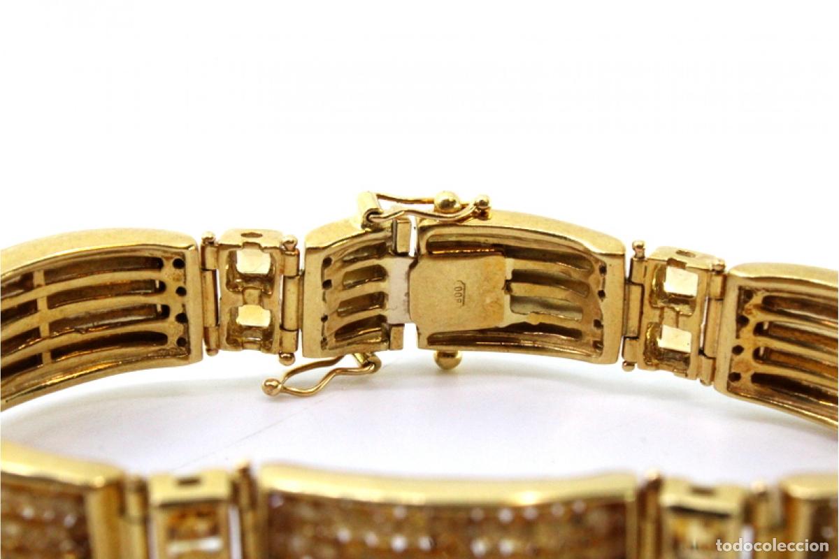 Joyeria: Pulsera de Oro 19.2K con topacio y cuarzo - Foto 7