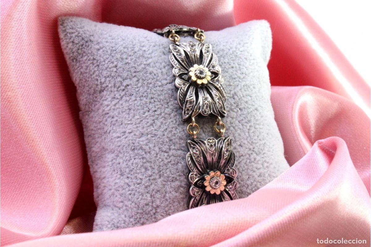 Joyeria: Pulsera en oro y plata de 19,2K. - Foto 3