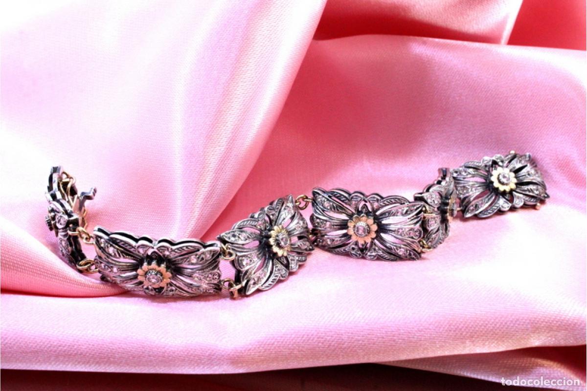 Joyeria: Pulsera en oro y plata de 19,2K. - Foto 6