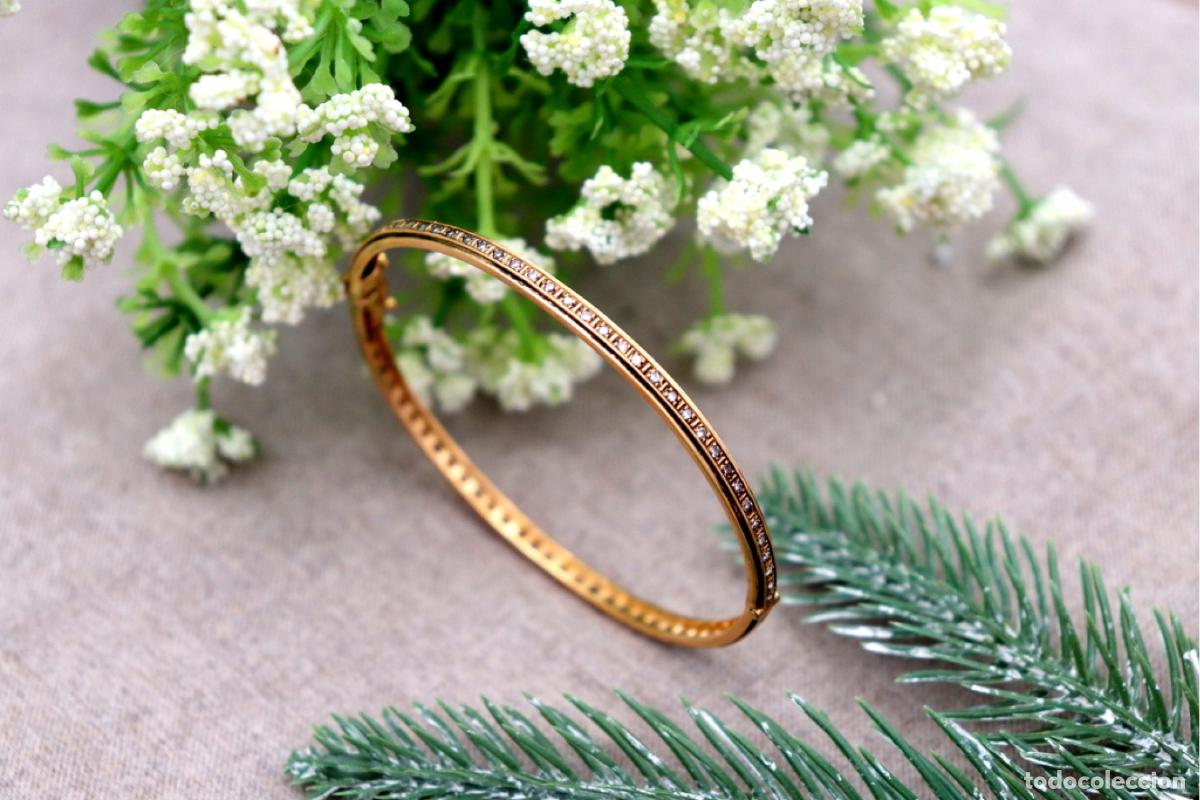 Joyeria: Pulsera de oro blanco de 19,2K con diamantes. - Foto 3