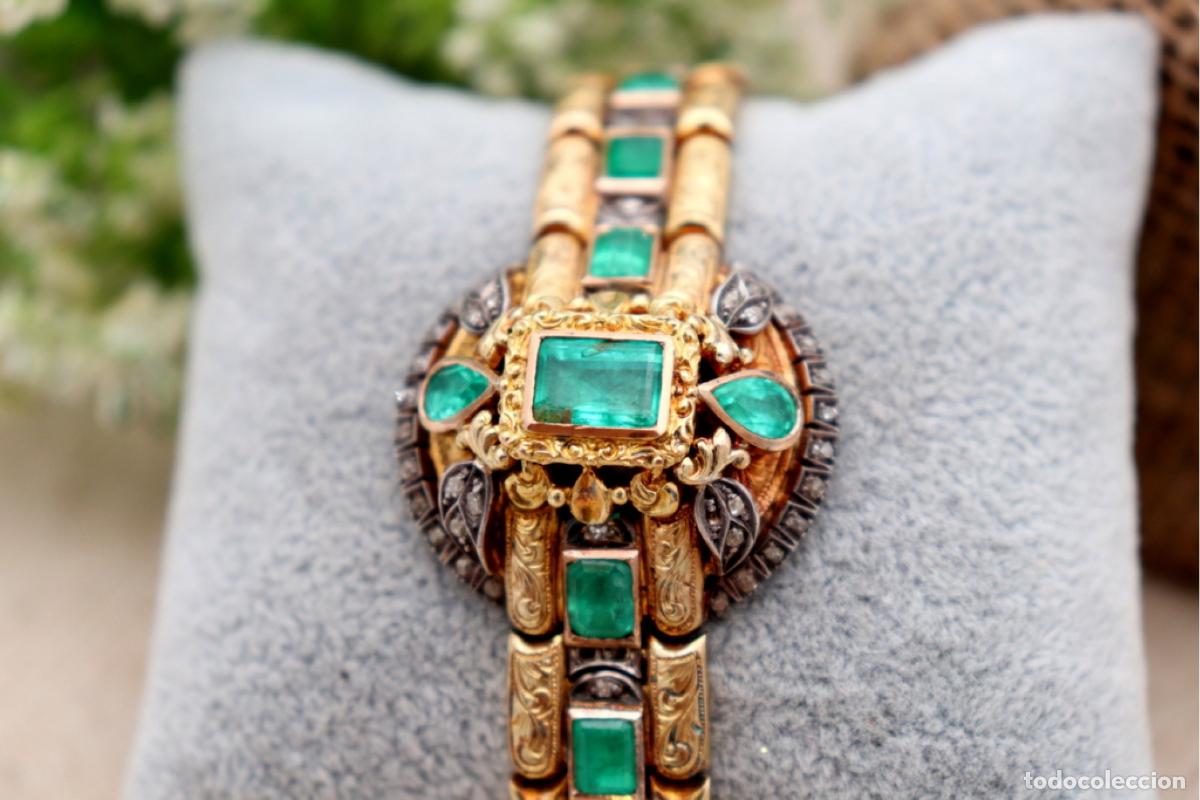 Joyeria: Pulsera de oro blanco de 19,2K con diamantes. - Foto 3