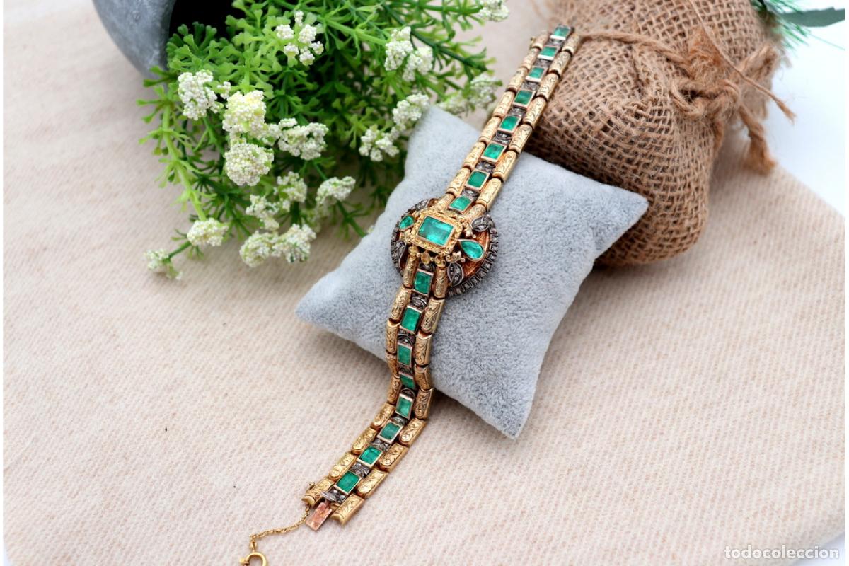 Joyeria: Pulsera de oro blanco de 19,2K con diamantes. - Foto 5