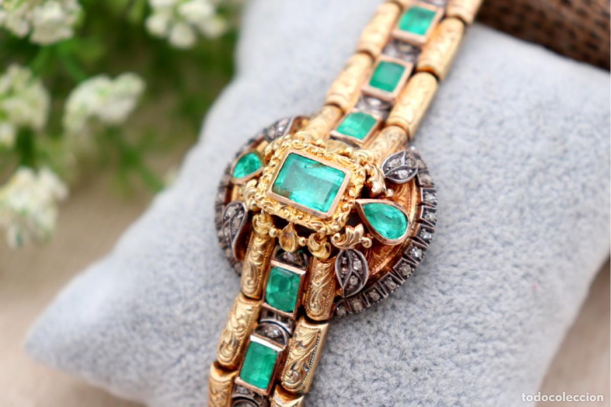 Joyeria: Pulsera de oro blanco de 19,2K con diamantes. - Foto 6