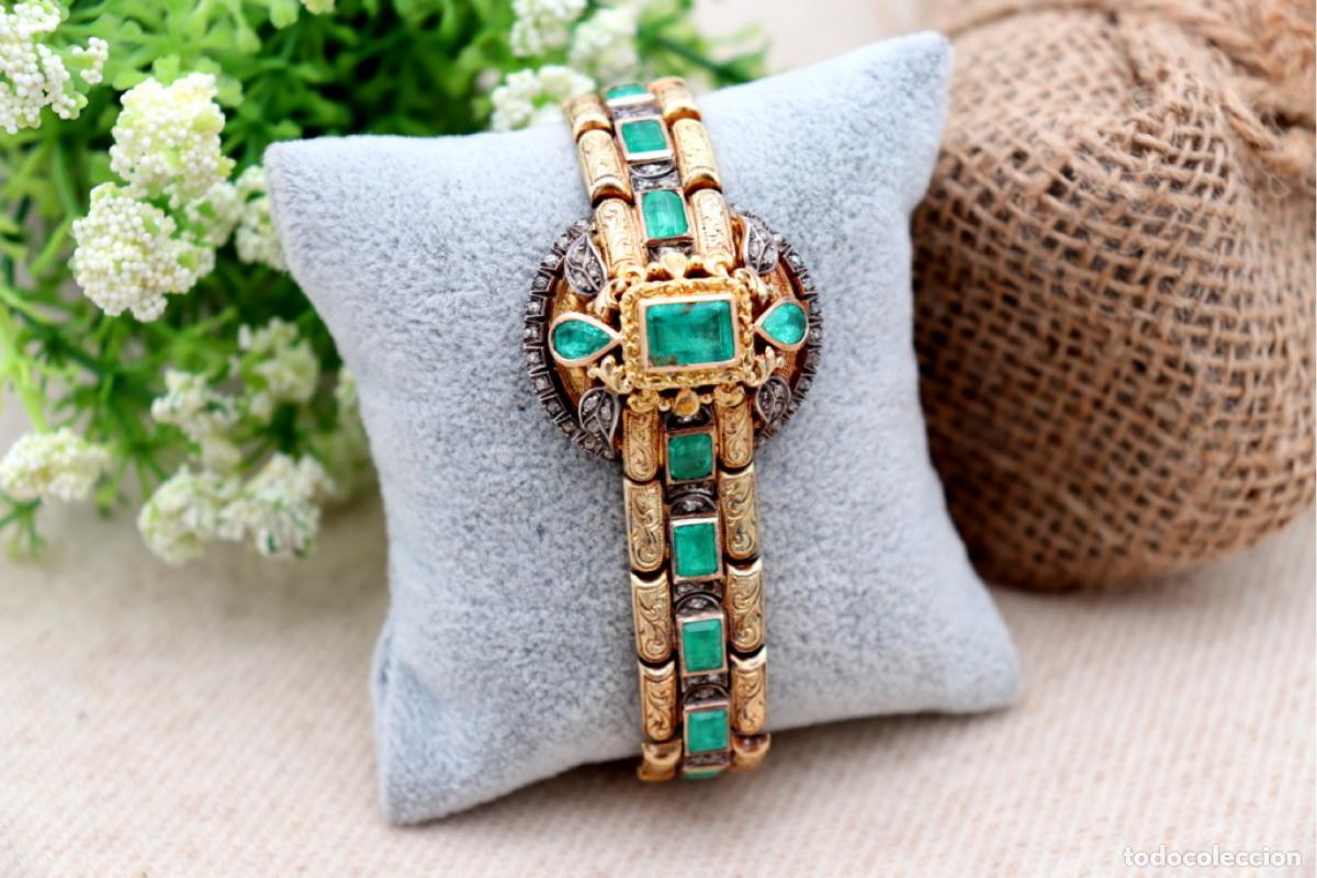 Joyeria: Pulsera de oro blanco de 19,2K con diamantes. - Foto 1