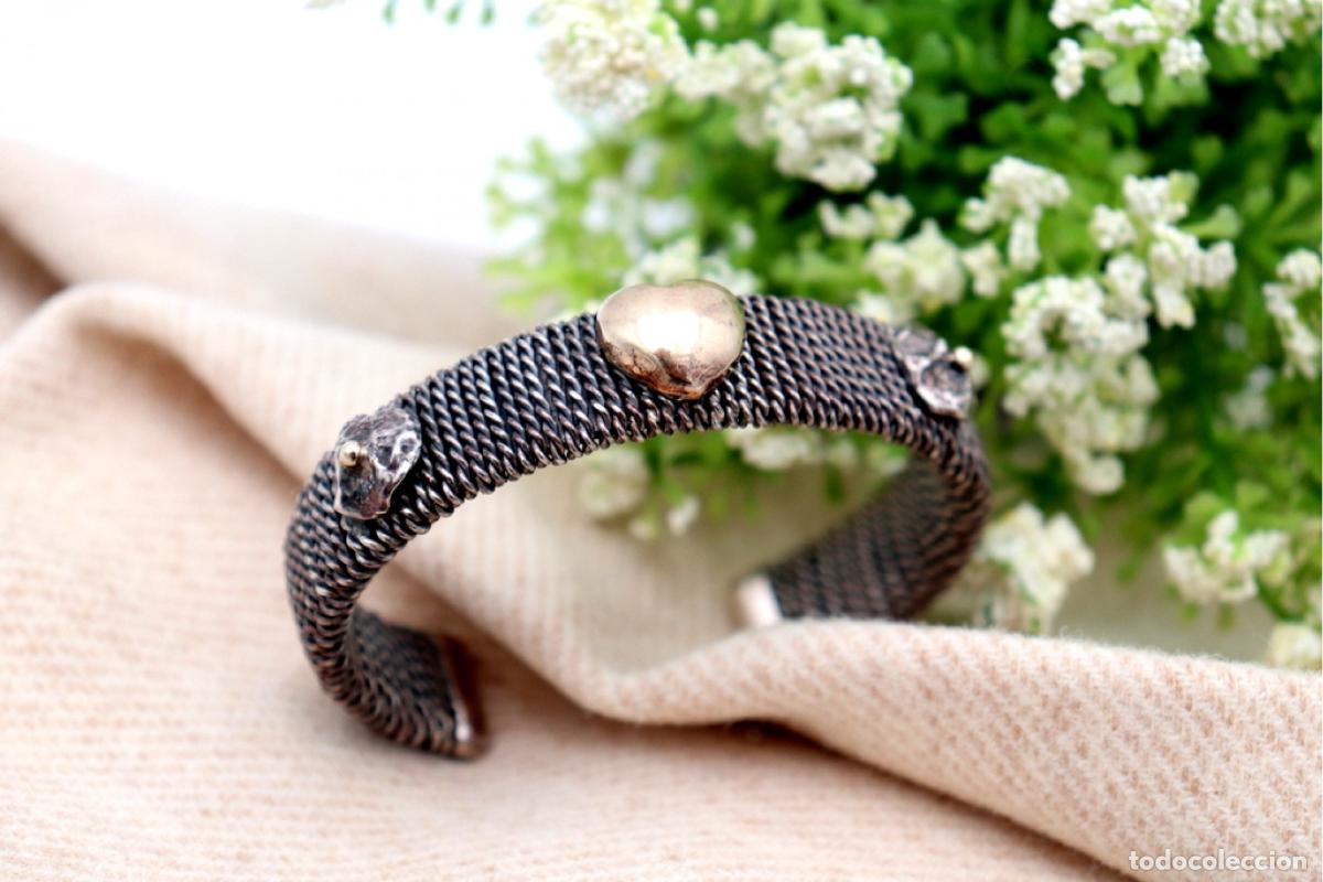 Joyeria: Pulsera de oro y plata - Coraz&oacute;n - Foto 1