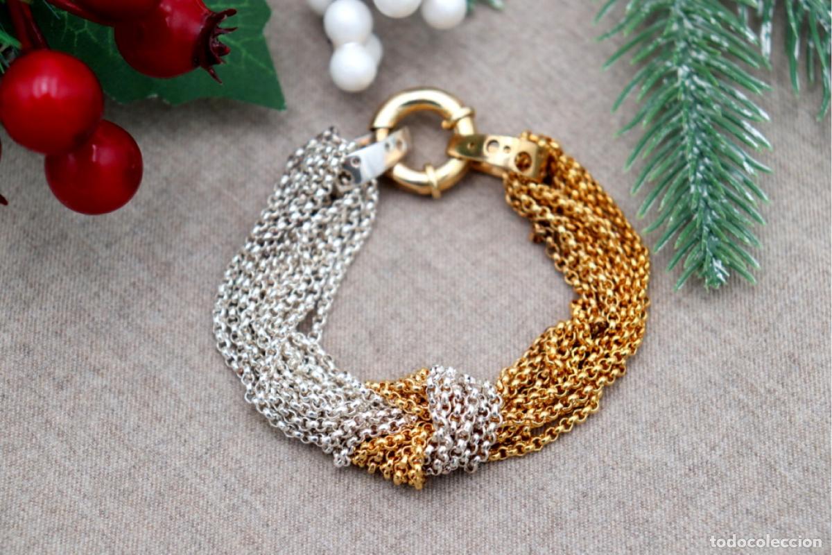 Joyeria: Pulsera de plata bicolor - Foto 1