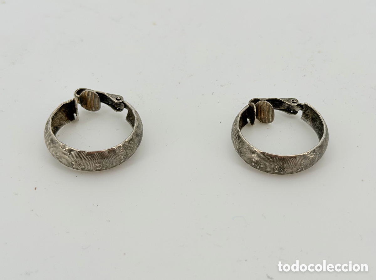 Joyeria: Pendientes Vintage Plateados - Foto 2