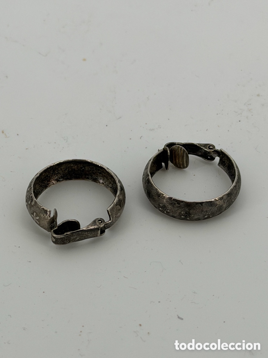 Joyeria: Pendientes Vintage Plateados - Foto 5