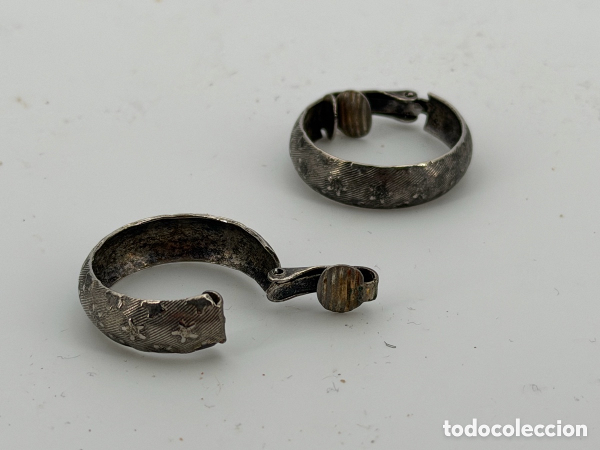 Joyeria: Pendientes Vintage Plateados - Foto 6