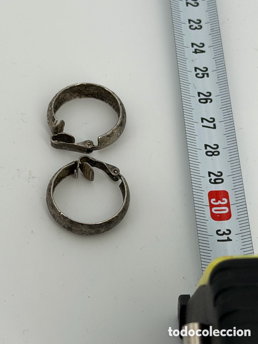 Joyeria: Pendientes Vintage Plateados - Foto 7