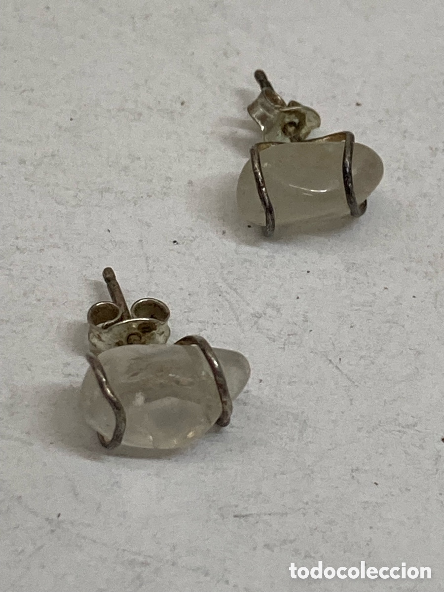 Joyeria: Pendientes de plata y quarzo P467