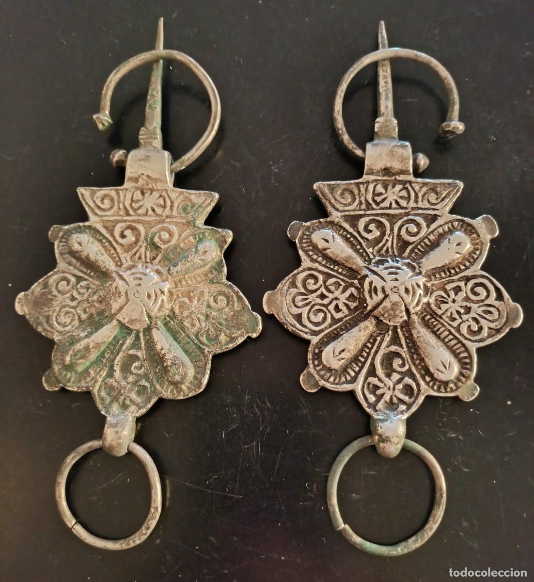 Gioielleria: PAREJA DE F&Iacute;BULAS BEREBER DE PLATA. 15.50 * 7.00 CMS. 81.55 GRAMOS. + 15.00 *7.00 CMS. 75.39 GRAMOS.