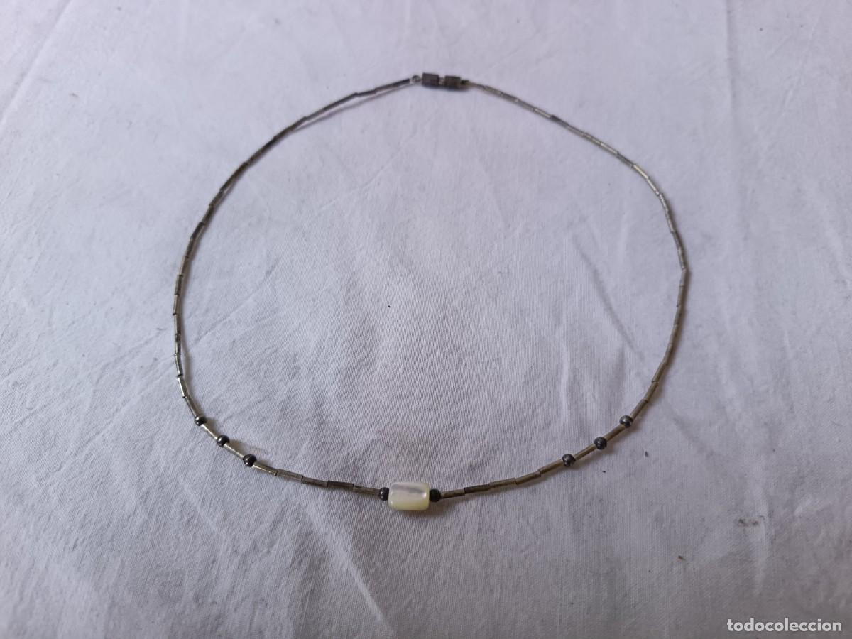Joalharia: Gargantilla de Plata y N&aacute;car, antigua o vintage