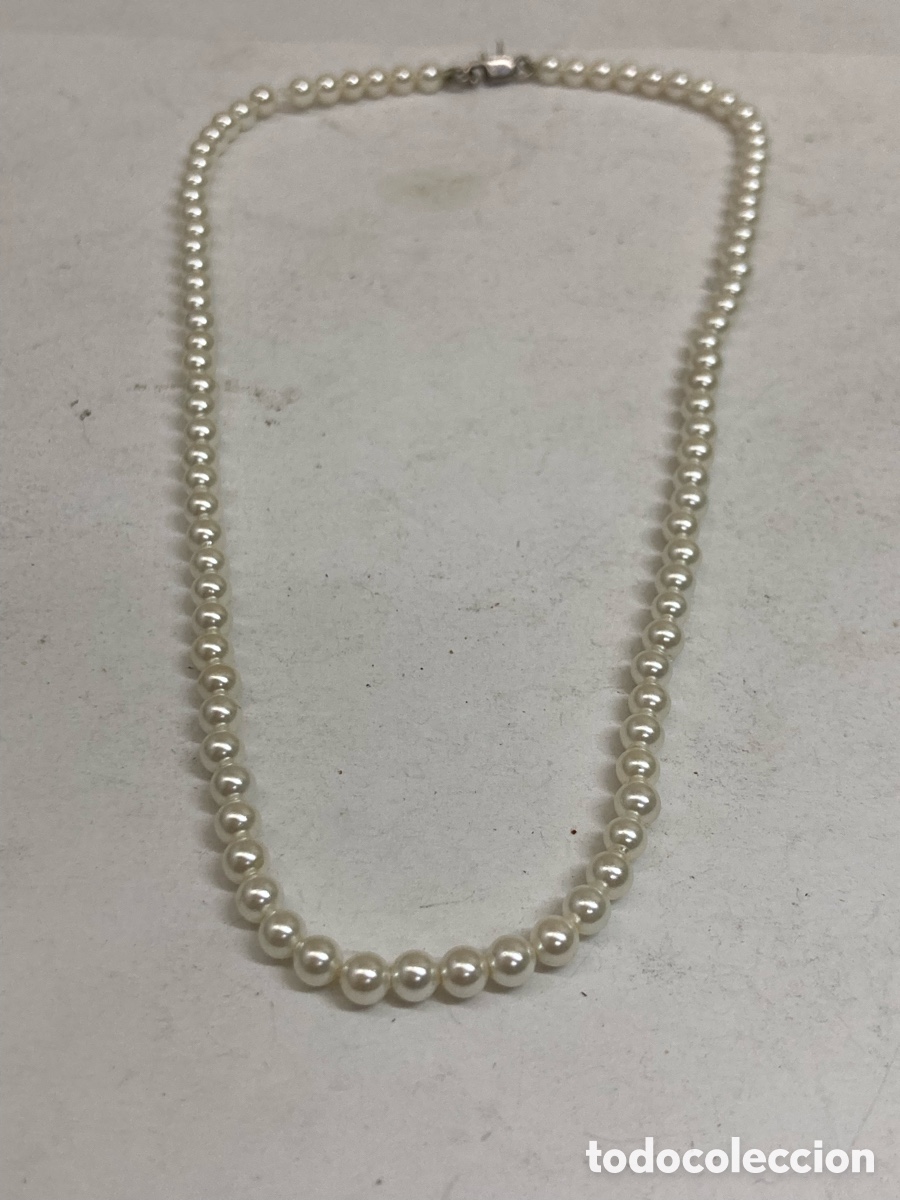 Joalharia: Collar de plata perla CC453
