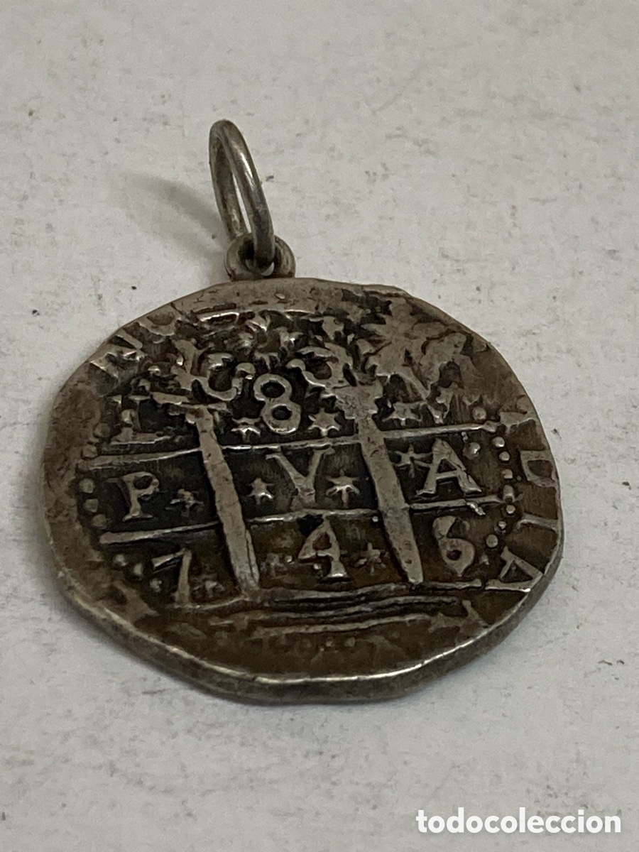 Joyeria: Moneda de cospel irregular, convertida en colgante /C588 - Foto 2