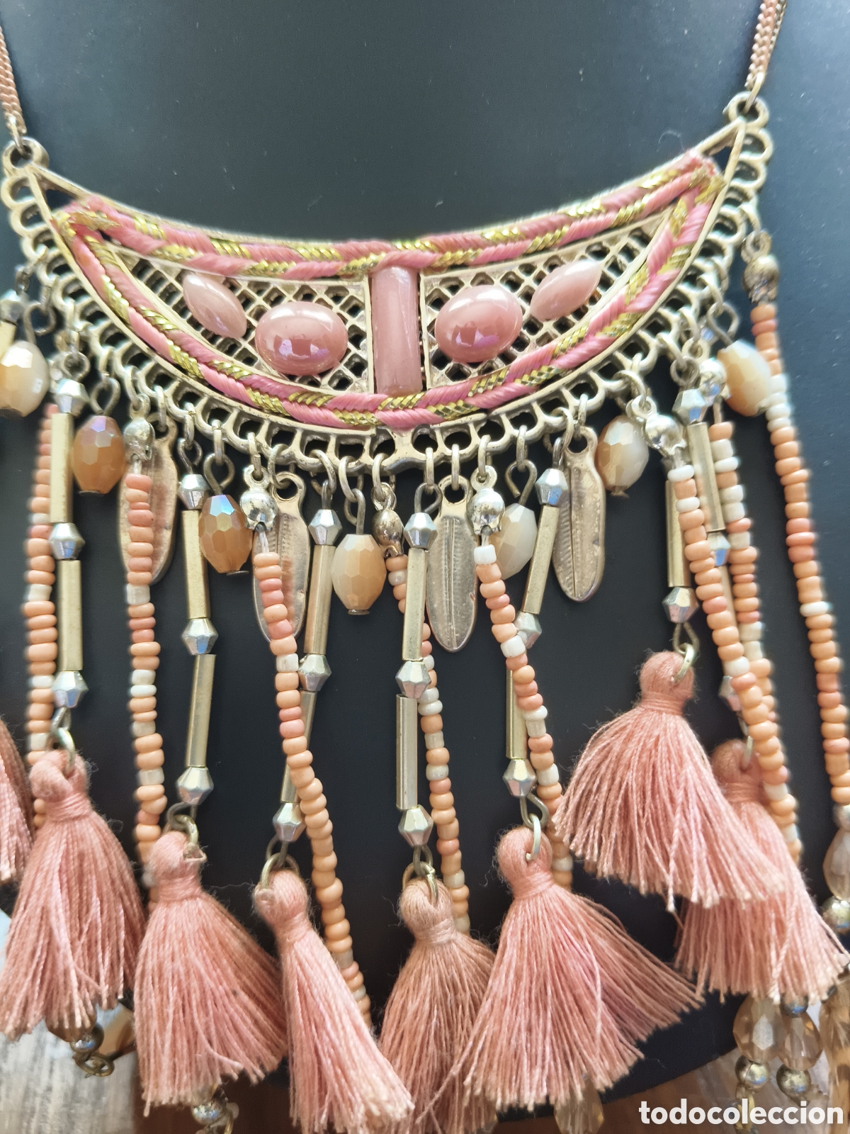 Joyeria: Bonito collar &eacute;tnico con plumas - Foto 2