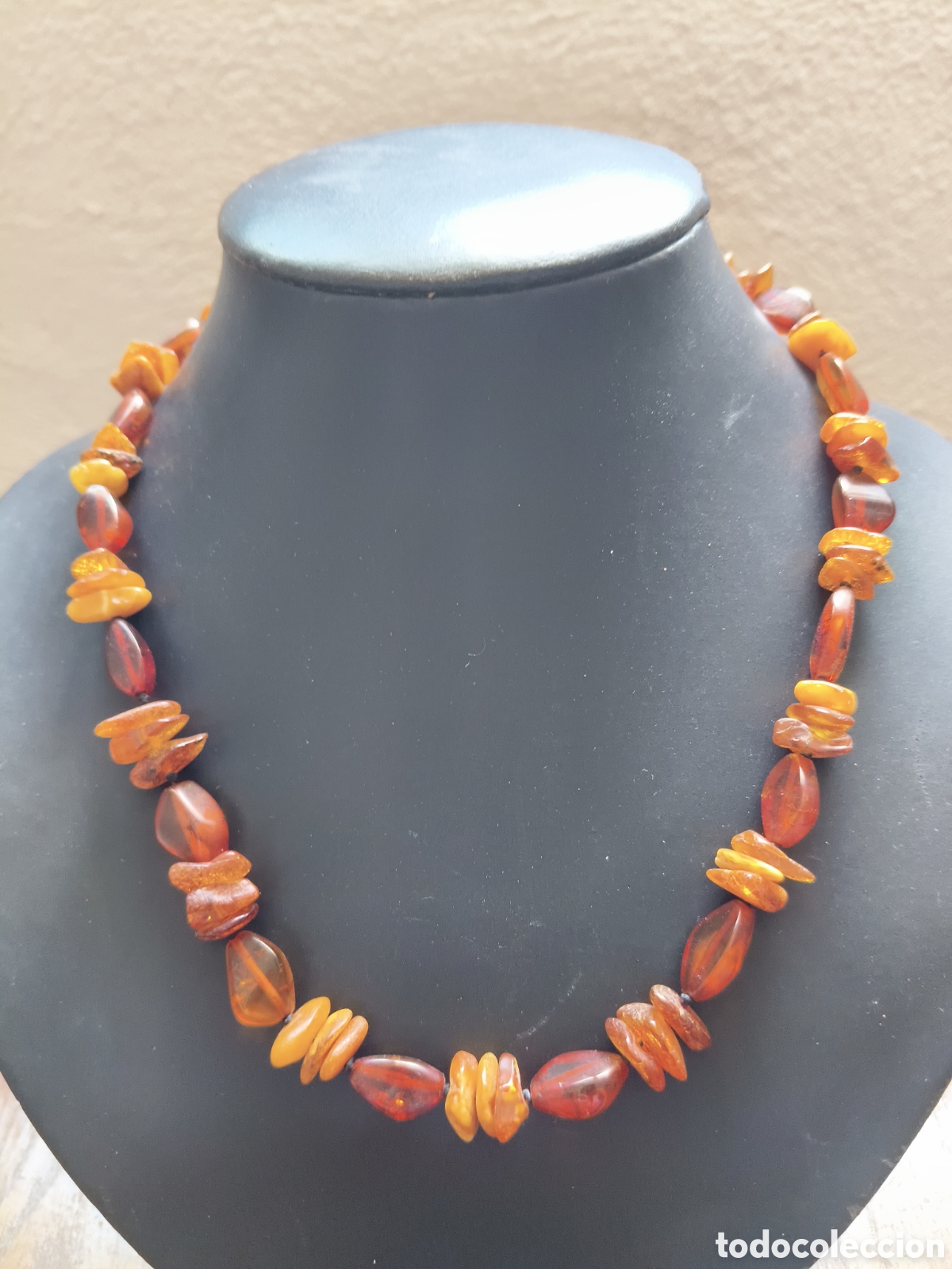 Joyeria: Antiguo collar del B&aacute;ltico con &aacute;mbar