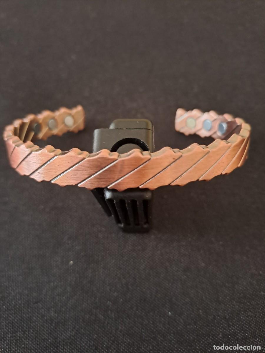 Gioielleria: Pulsera de cobre magn&eacute;tica con dise&ntilde;o trenzado, nueva