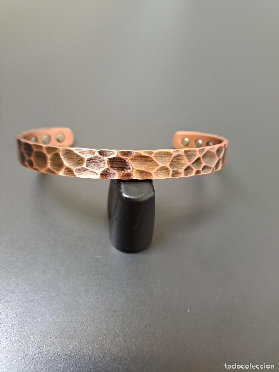 Joalharia: Pulsera de cobre magn&eacute;tica dise&ntilde;o piel de darg&oacute;n, nueva