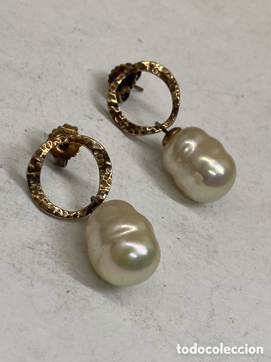 Joyeria: Pendientes de plata perlas P467
